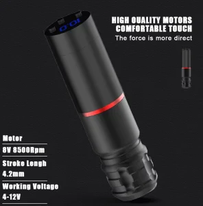 Wireless Electric Tattoo Machine Kit Lithium Battery 7800 RPM Disposable Needles Alloy Permanent Tattoo Power Gun