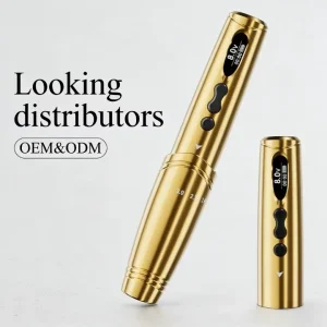 Wireless Lightweight Electric Rotary Permanent Makeup Machine Stainless Steel Needles for Eyebrow Eyeliner Lip