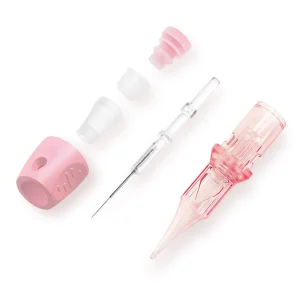 Wireless Microblading Needle Cartridge Adjustable Stroke 2-4mm for PMU Tattoo Machine Pen with Cushion Silicone Handle