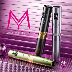 Wireless PMU Eyebrow Tattoo Machine Permanent Makeup with 2 Batteries