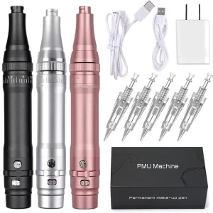 Wireless PMU Machine Permanent Makeup Eyebrows Tattoo Gun Pen Eyeliner Lip Microshading Professional Electric Tattoo Pen Kit