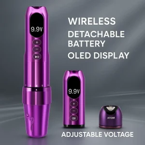 Wireless PMU Machine with Customized Brushless Motor High Torque Low Gear Operation for Nano Brow Adjustable Stroke