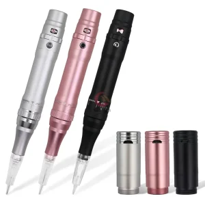 Wireless Permanent Makeup Machine Cordless Pmu Eyebrow Tattoo Machine Pen Digital Microblading Eyeliner Lip with 2 Battery