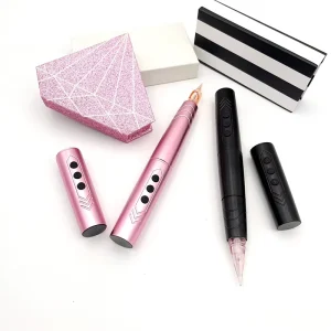 Wireless Permanent Makeup Tattoo Kit PMU Universal Cartridge Needles 2 Battery Microblading Machine for Ombre Powder Brows