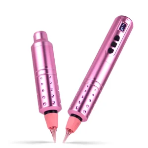 Wireless Permanent Makeup Tattoo Machine with Universal Tattoo PMU Needle Cartridges
