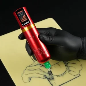 Wireless Permanent Tattoo Pen with Cartridge Needles Brushless Motor Stainless Steel 2200mAh Lithium Battery Rechargeable
