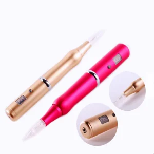 Wireless Rechargeable Electric Permanent Makeup Machine 30000RPM Stainless Steel Tattoo Pen for Eyebrow Lip