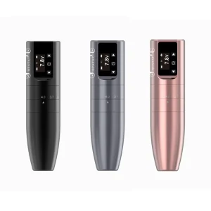 Wireless Rotary Tattoo Machine Professional Coreless Powerful Motor Lower Noise Stainless Steel RCA Interface Tattoo Pen