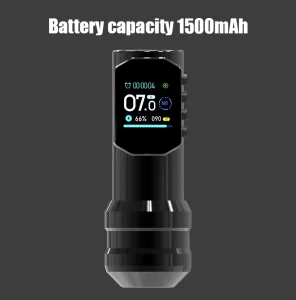 Wireless Rotary Tattoo Pen Machine Hollow Cup Motor Digital Display Lithium Battery 1500mAh Disposable