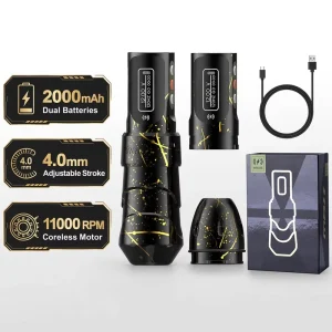 Wireless Rotary Tattoo Pen Machine Professional Cordless Tattoo Gun With Rechargeable Battery for Studio and Mobile Artists