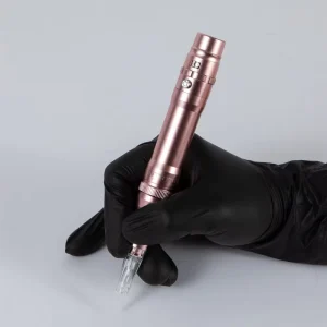 Wireless Stainless Steel Tattoo Pen PMU Permanent Makeup Machine Dual Battery