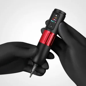 Wireless Tattoo Gun with Adjustable Stroke and Customizable Settings
