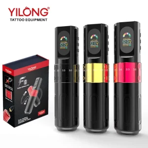 Wireless Tattoo Machine Adjustable 2.4-4.2mm Stroke Rotary Tattoo Machine 2pcs Battery OLED Digital Display Tattoo Pen Machine