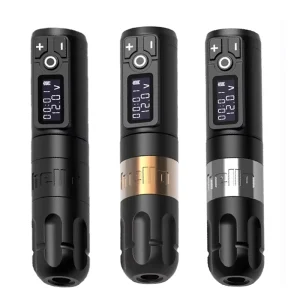 Wireless Tattoo Machine Pen 1800mAh Lithium Battery CNC Aircraft Aluminum Housing 10000 RPM 7-8h Working Time