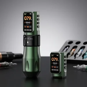 Wireless Tattoo Machine Pen, 2pcs Batteries, Rechargeable Lithium Battery 1700mAh, Adjustable Stroke 2.2-4.2
