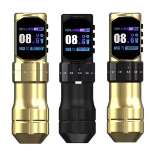 Wireless Tattoo Machine Pen 7 Adjustable Stroke 2.3 4.5mm With 2000mAh Battery Body Makeup for Tattoo Artists