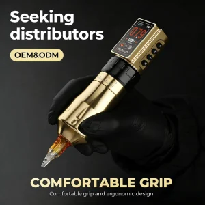 Wireless Tattoo Machine Pen Kit CNC Rotary Permanent Makeup Machine with Battery for Eyebrow Lip
