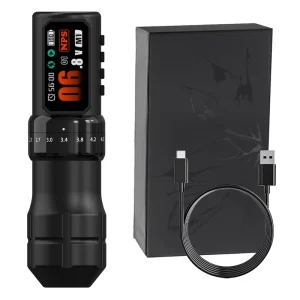 Wireless Tattoo Machine Pen Large Digital Screen Powerful Motor Long Lasting Battery