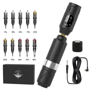 Wireless Tattoo Machine Pen Microneedling Tattoo Kit for Salon