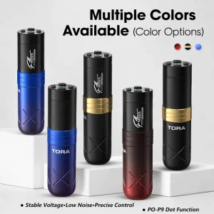 Wireless Tattoo Machine Pen with Coreless Motor 1600mAh Battery 5-12V LED Display for Tattoo Artist