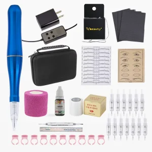 Wireless Tattoo Machine Permanent Makeup Tattoo Pen Makeup Beauty Art Eyebrow Lip Microblading Tattoo Supplies Kit