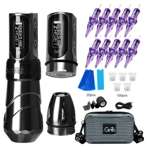 Wireless Tattoo Machine Set Rotary Pen Rechargeable Battery With Inks Cream Tattoo Pen Kit