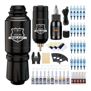 Wireless Tattoo Machine Set Rotary Pen Rechargeable Battery With Inks Cream Tattoo Pen Kit