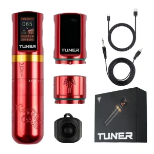 Wireless Tattoo Machine TUNER 2 Tattoo Gun 2200mAh Power Supply Rechargeable RCA Tattoo Pen