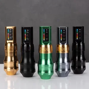 Wireless Tattoo Machine Tattoo Battery Pen Double All-in-One Tattoo Guns Kit with Extra Battery