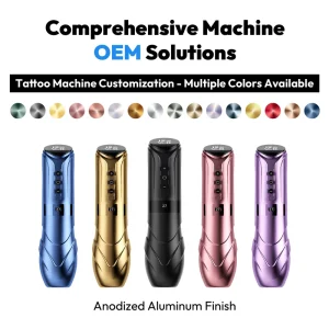 Wireless Tattoo Pen Adjustable Stroke Rotary Machine for Body Art Tattoo and Permanent Makeup