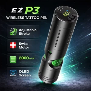 Wireless Tattoo Pen Machine Adjustable Stroke 2.5-4.0mm Swiss Motor