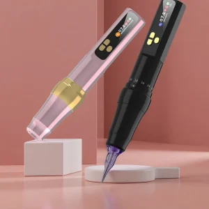 Wireless Tattoo Pen Machine Disposable Cartridge Needles High Capacity Battery 10000 RPM Motor for Permanent Makeup