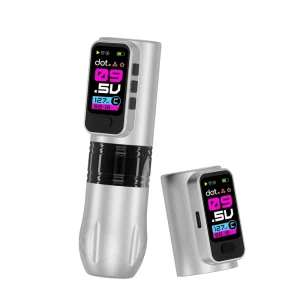 Wireless Tattoo Pen Machine Dot Mode 3.5mm Stroke Adjustable Needle Depth 1800mAh Battery Cartridge Tattoo Pen Machine Gun