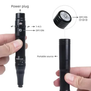 Wireless Tattoo Pen Machine High Speed Tattoo Gun Professional Microneedle Eyebrow Device Pen