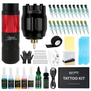 Wireless Tattoo Pen Machine Kit With Soap Gel Ink Sets