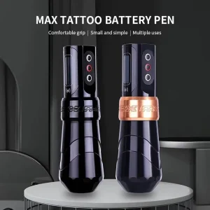 Wireless Tattoo Pen with Dual Battery Rotary Cartridge Needle Machine for Permanent Makeup