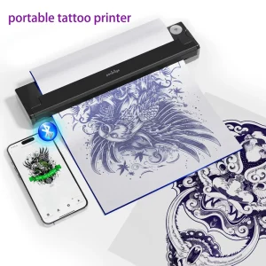 Wireless Tattoo Stencil Printer Inkless Thermal Tattoo Template Transfer Printer