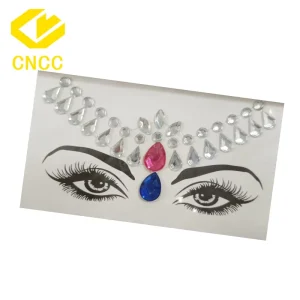 Woman Diamond Face Sticker Festival Decor Rhinestone Face Gem Sticker
