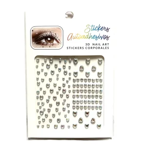 Woman Makeup Party Festival Crystal Body Jewel Sticker Self-Adhesive Rhinestone Face Gem