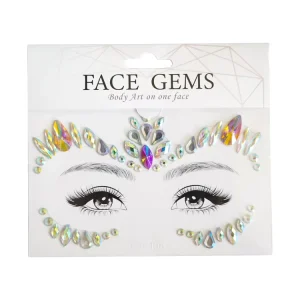 Woman Makeup Party Festival Crystal Body Jewel Sticker Self-Adhesive Rhinestone Face Gem