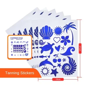 Women Adult Sexy Girls Body Tattoo Sticker Cute Outdoor Supplies Colorful Sunbathing Tanning Stickers Art Tattoo Stencil Label
