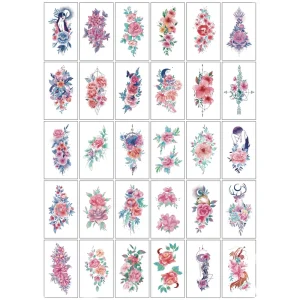 Women Body Tattoo Sticker Chinese Tattoo Sticker with New Trends Best Selling Custom Tattoo Sticker