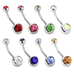 Women Fashion Piercing Jewelry Surgical Steel Belly Button Ring Navel Body Piercing Jewelry