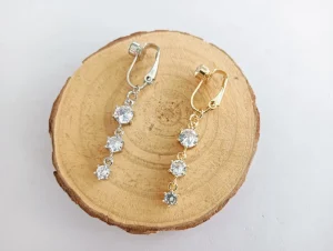 Women Sexy Long Chain Circular Shape Stainless Steel Belly Button Rings Zircon Dangle Piercing Navel Body Jewelry