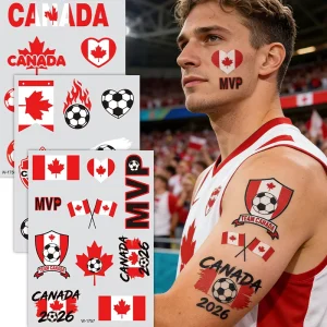 World Flag Stickers Temporary Tattoo Stickers Non Toxic Temporary Tattoo Sticker