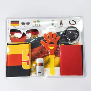 World and Cup Football Fan Set Soccer Fan Accessories Set Flag Glasses Clap Face Color Cheering Accessories