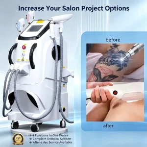 X 4 in 1 Beauty Machine OPT Hair Removal Skin Rejuvenation Nd Yag Tattoo Removal RF Skin Tightening Salon Equipment