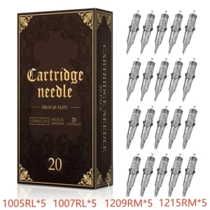 X RAY 20pcs box 1005RL 1007RL 1209RM 1215RM Mixed Size Sterilized Safe Professional Disposable Tattoo Cartridges Needles