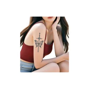 XM&XP Butterfly series Herbal pattern Juice based Tattoo Stickers Luxury Water Transfer Printed Long lasting