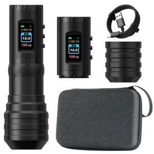 XNET Flash 2000mAh Coreless Motor 3.5mm Stroke Professional Wireless Rotary Tattoo Pen Machine for Artists Body Art